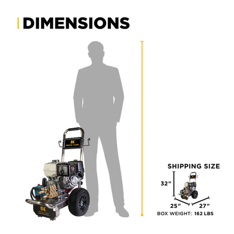 BE Power B4213HSJS 4,200 PSI Honda GX390 CAT Pump Pressure Washer