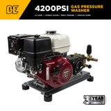 BE Power 4,200 PSI Industrial Direct-Drive Truck-Mount Cold Water Gas Pressure Washer