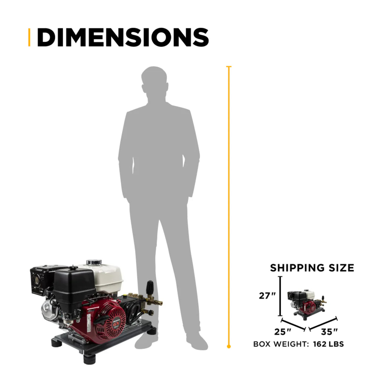 BE Power 4,200 PSI Industrial Direct-Drive Truck-Mount Cold Water Gas Pressure Washer