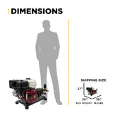 BE Power 4,200 PSI Industrial Direct-Drive Truck-Mount Cold Water Gas Pressure Washer