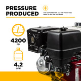 BE Power 4,200 PSI Industrial Direct-Drive Truck-Mount Cold Water Gas Pressure Washer