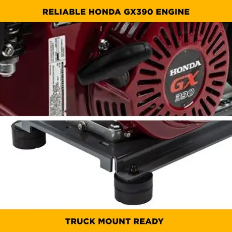 BE Power 4,200 PSI Industrial Direct-Drive Truck-Mount Cold Water Gas Pressure Washer
