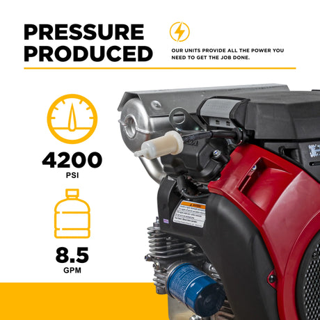 BE Power B4224HETBAS 4,200 PSI 8.5 GPM Truck-Mount Pressure Washer