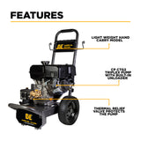 BE Power B4415PA 4,400 PSI 4.2 GPM Powerease Gas Pressure Washer