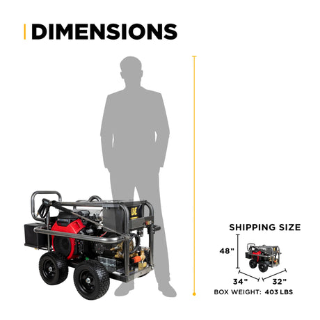 BE Power 5,000 PSI Cold Water Gas Pressure Washer with COMET Pump