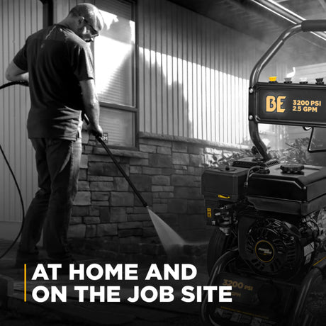 BE Power BE3475PX 3,400 PSI 2.5 GPM Powerease Gas Pressure Washer