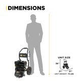 BE Power BE3475PX 3,400 PSI 2.5 GPM Powerease Gas Pressure Washer