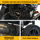 BE Power BE3475PX 3,400 PSI 2.5 GPM Powerease Gas Pressure Washer