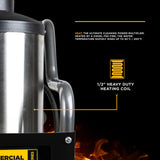 BE Power 1,500 PSI Electric Hot Water Pressure Washer with Built-In Diesel Burner