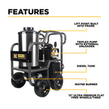 BE Power HW205EBA 2,000 PSI Hot Water Electric Pressure Washer