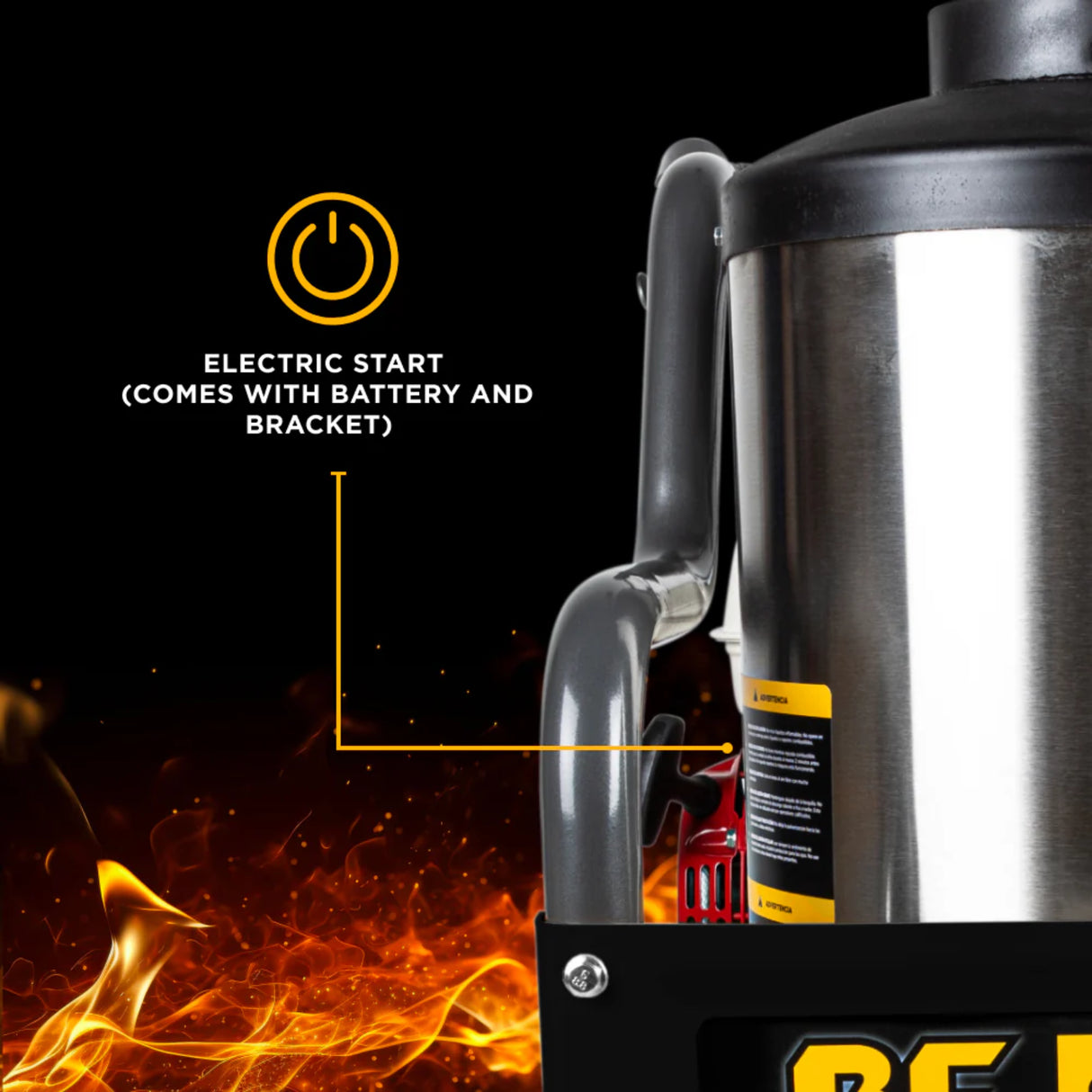 BE Power 4,000 PSI Belt-Drive Hot Water Pressure Washer with Honda GX390 Engine