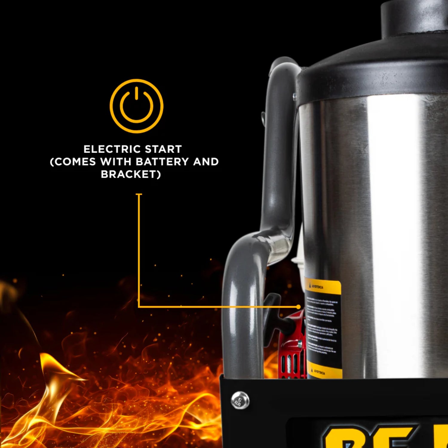 BE Power 4,000 PSI Belt-Drive Hot Water Pressure Washer with Honda GX390 Engine