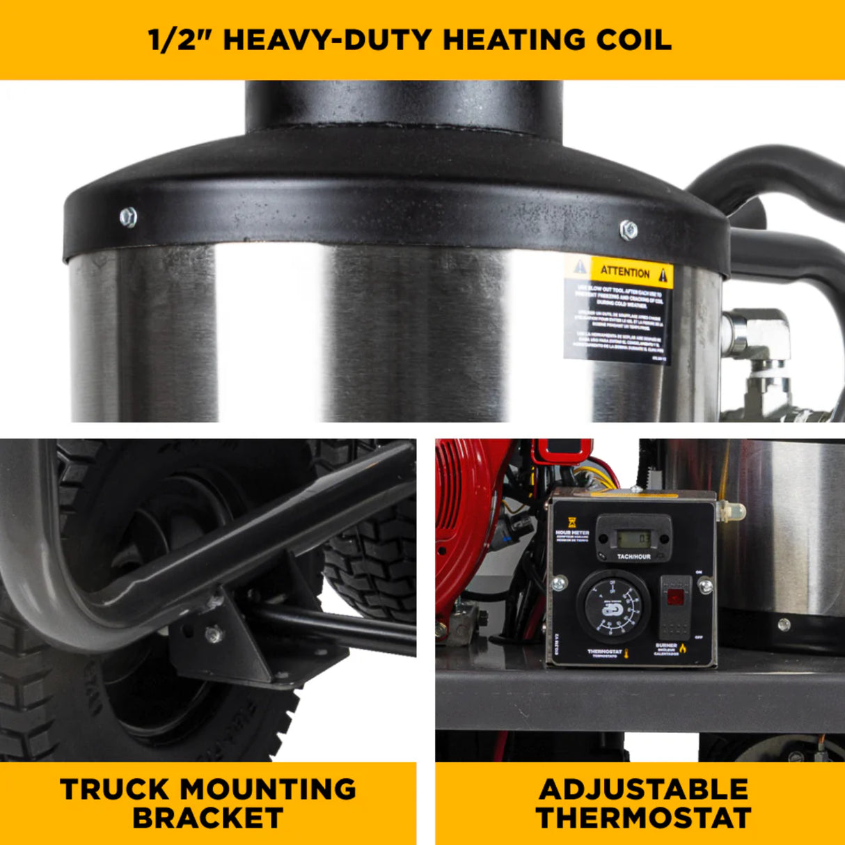 BE Power 4,200 PSI 4.2 GPM Commercial Hot Water Gas Pressure Washer with Honda GX390