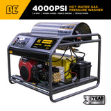 BE Power 4,000 PSI Truck-Mount Hot Water Pressure Washer with Honda GX690 Engine