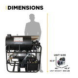 BE Power 3,000 PSI 10 GPM Industrial Truck-Mount Hot Water Pressure Washer