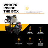 BE Power 3,000 PSI 10 GPM Industrial Truck-Mount Hot Water Pressure Washer