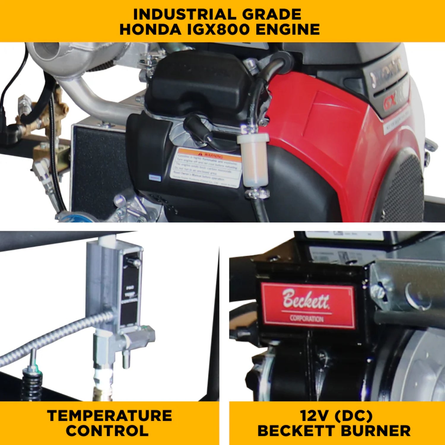 BE Power 3,000 PSI 10 GPM Industrial Truck-Mount Hot Water Pressure Washer