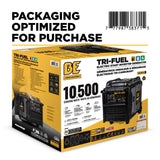 BE Power Equipment BE10500IT 10500W Tri-Fuel Digital Portable Inverter 458cc Generator
