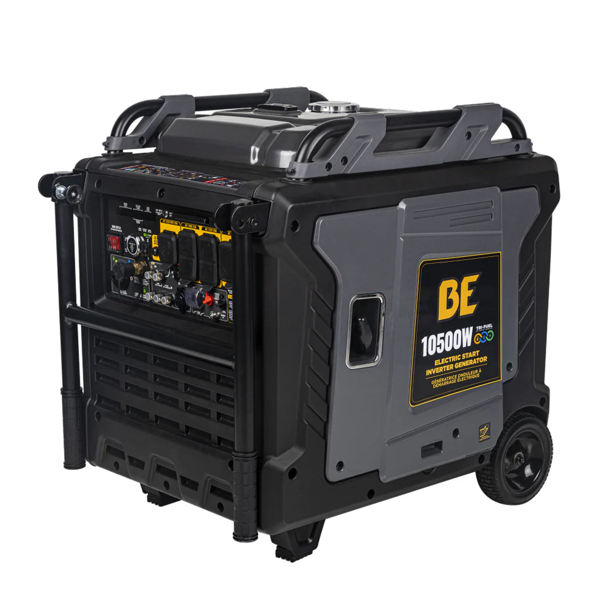 BE Power Equipment BE10500IT 10500W Tri-Fuel Digital Portable Inverter 458cc Generator
