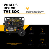 BE Power Equipment 11000W Portable Generator, Powerease 420cc Engine