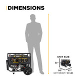BE Power Equipment 12500W Portable Generator, Powerease 458cc Engine