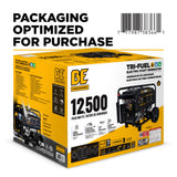 BE Power Equipment 12500W Portable Generator, Powerease 458cc Engine