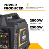 BE Power Equipment BE2800i 2800W Digital Portable Inverter 145cc Generator