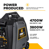 BE Power Equipment BE4700ID 4700W Dual-Fuel Digital Portable Inverter 160cc Generator