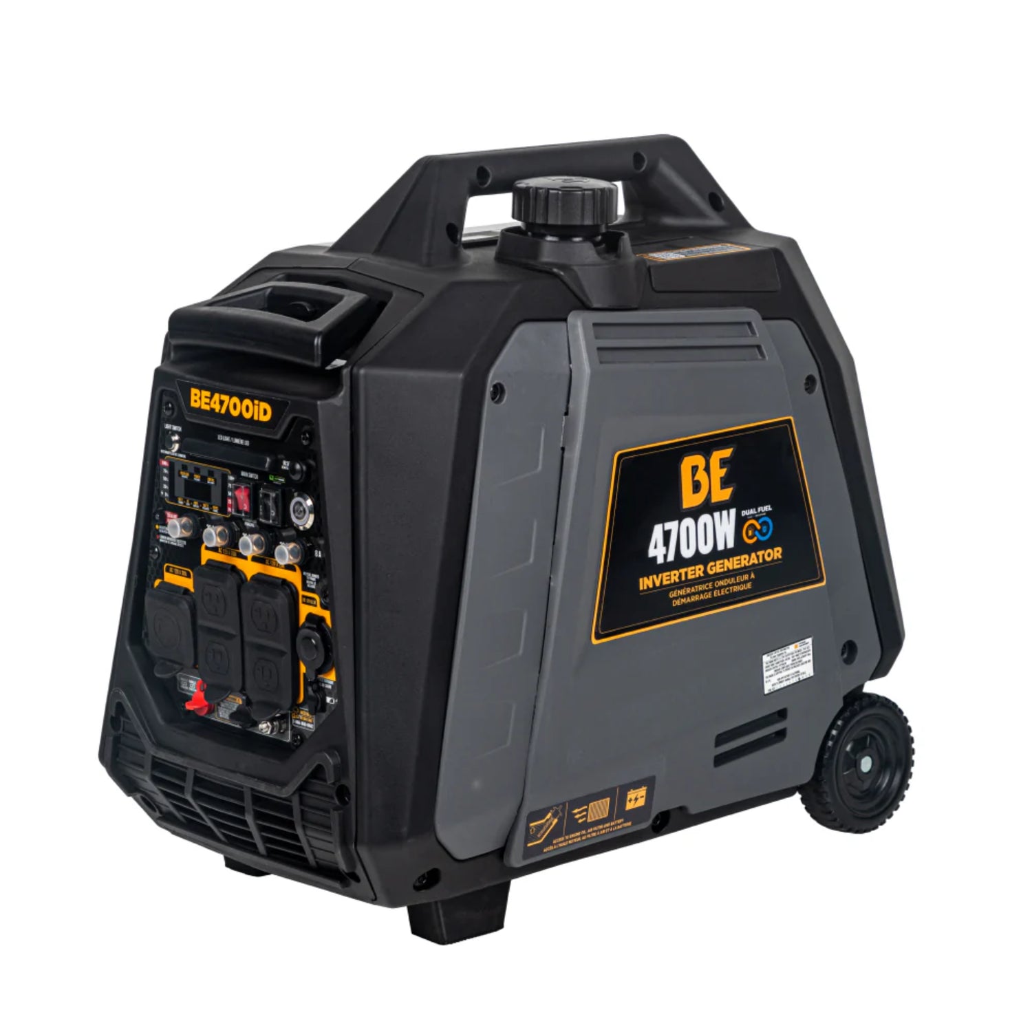BE Power Equipment BE4700ID 4700W Dual-Fuel Digital Portable Inverter 160cc Generator