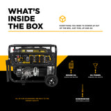 BE Power Equipment 7000W Portable Generator, Powerease 312cc Engine