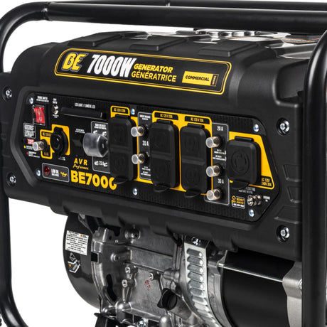 BE Power Equipment 7000W Portable Generator, Powerease 312cc Engine