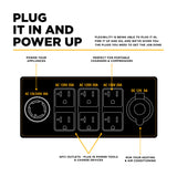 BE Power Equipment 7000W Portable Generator, Powerease 312cc Engine