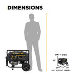 BE Power Equipment 9000W Portable Generator, Powerease 389cc Engine