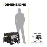 BE Power Equipment BE9400DFS 9400W Dual Fuel Generator 459cc – Electric Start