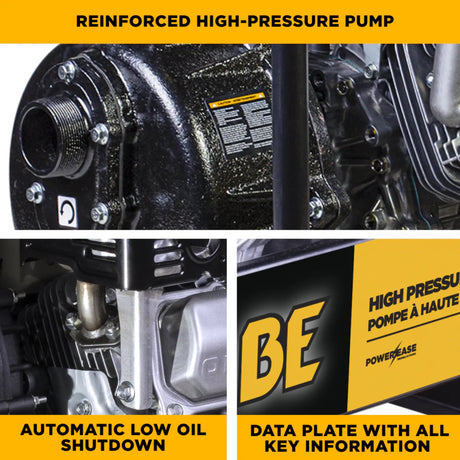 BE Power 2" High-Pressure Water Transfer Pump with Honda GX390 Engine