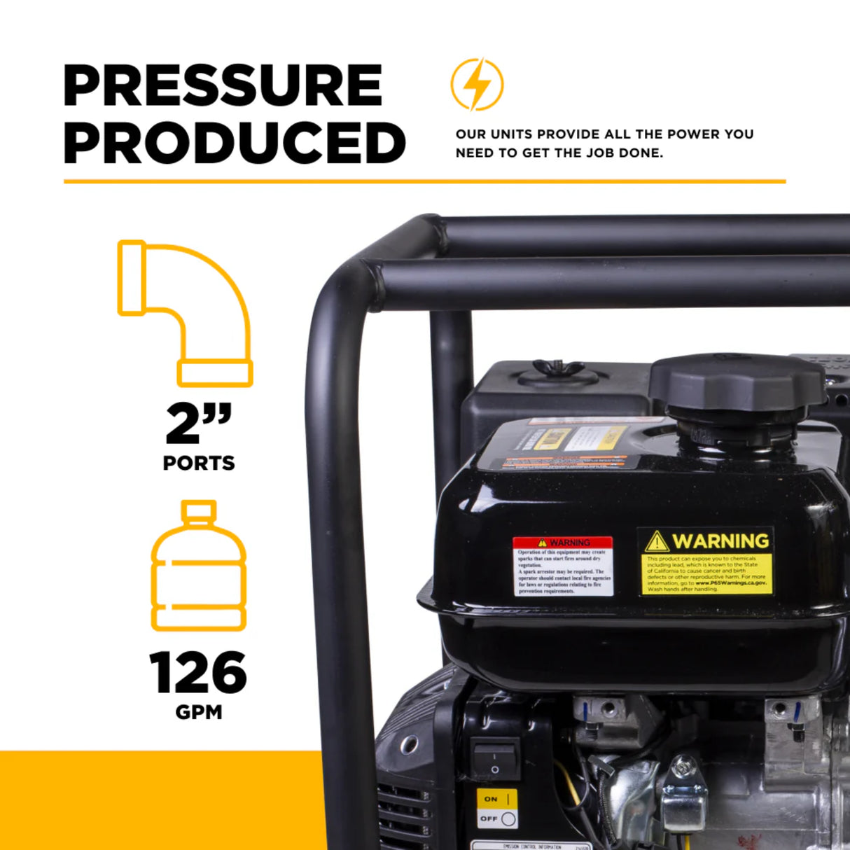 BE Power 2" High-Pressure Water Transfer Pump with Powerease 225 Engine