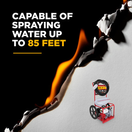 BE Power 2" Gas-Powered Firefighting Pump Kit with Honda GX200 Engine