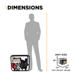 BE Power 2" Gas-Powered Chemical Transfer Pump with Honda GX200 Engine