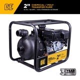 BE Power 2" Gas-Powered Chemical Transfer Pump with Powerease 225 Engine