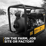 BE Power 2" Gas-Powered Chemical Transfer Pump with Powerease 225 Engine