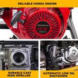 BE Power 4" Gas-Powered Trash Transfer Pump with Honda GX390 Engine
