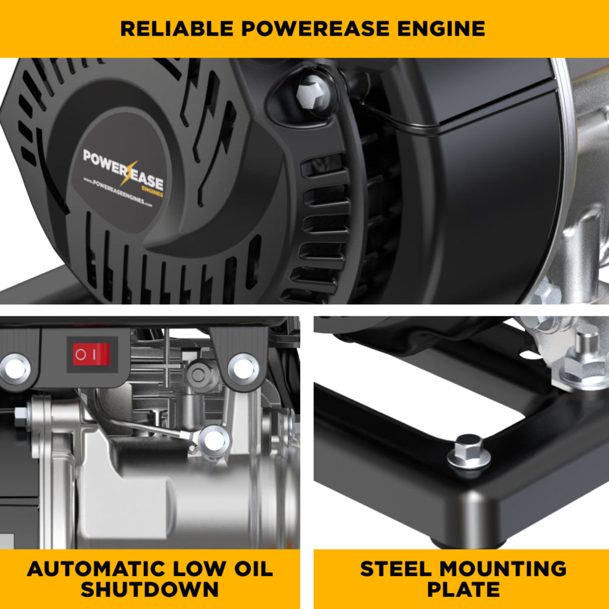 BE Power 1" Gas-Powered Water Transfer Pump with Powerease 79 Engine