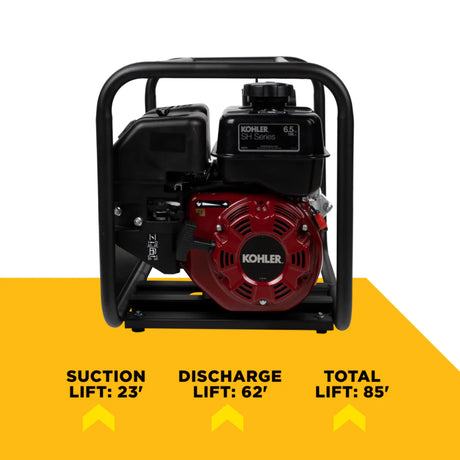 BE Power 3" Gas-Powered Water Transfer Pump with Kohler SH270 Engine
