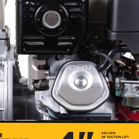 BE Power 4" Gas-Powered Water Transfer Pump with Honda GX390 Engine