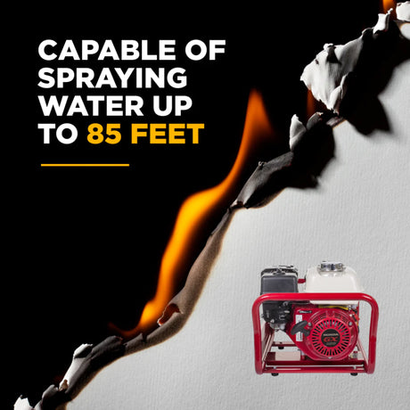 BE Power 1.5" Gas-Powered Firefighting Pump with Honda GX200 Engine