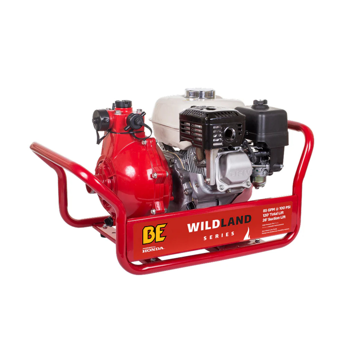 BE Power 1.5" Gas-Powered Firefighting Pump with Honda GX200 Engine