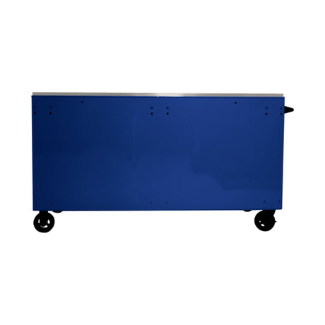 Homak RS Pro 72" Roller Cabinet — 16 Drawer, Stainless Steel Top