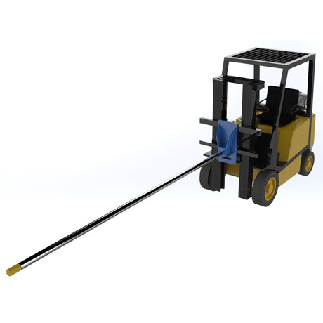 Vestil CR Class III Carriage-Mounted Rug Ram / Carpet Pole — Forklift Carriage Carpet Boom, 48"–144", Up to 2,500 lb