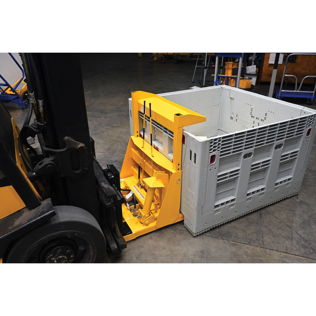Vestil CTD-H-TP-3000 Hydraulic Fork Truck Crate Turner/Dumper — 3,000 lb Powered Forklift Attachment