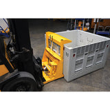 Vestil CTD-H-TP-3000 Hydraulic Fork Truck Crate Turner/Dumper — 3,000 lb Powered Forklift Attachment